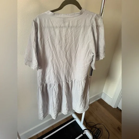 Universal Thread blue colored eyelet cotton dress size XL NEW WITH TAGS - Picture 4 of 9